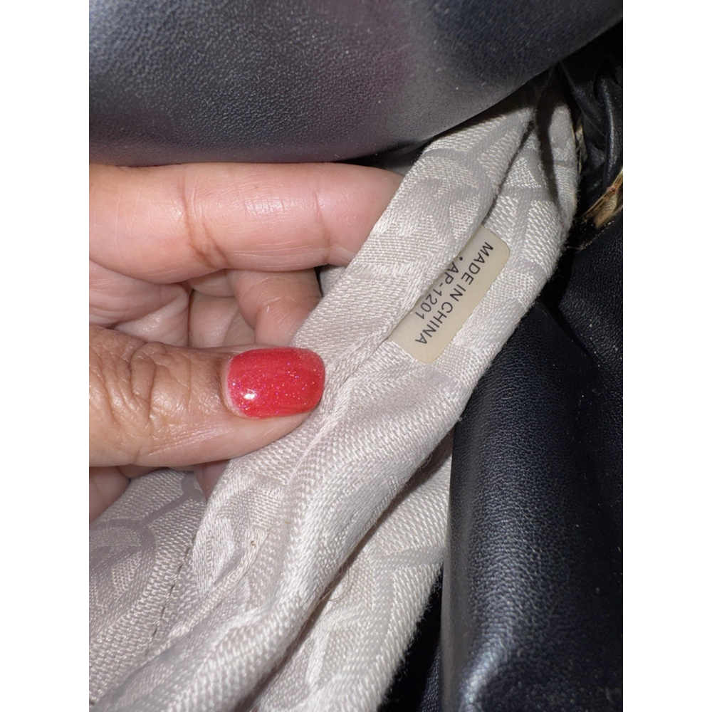 Michael Kors Camden Large Straw Tote Trimmed In Leather - Picture 15 of 15